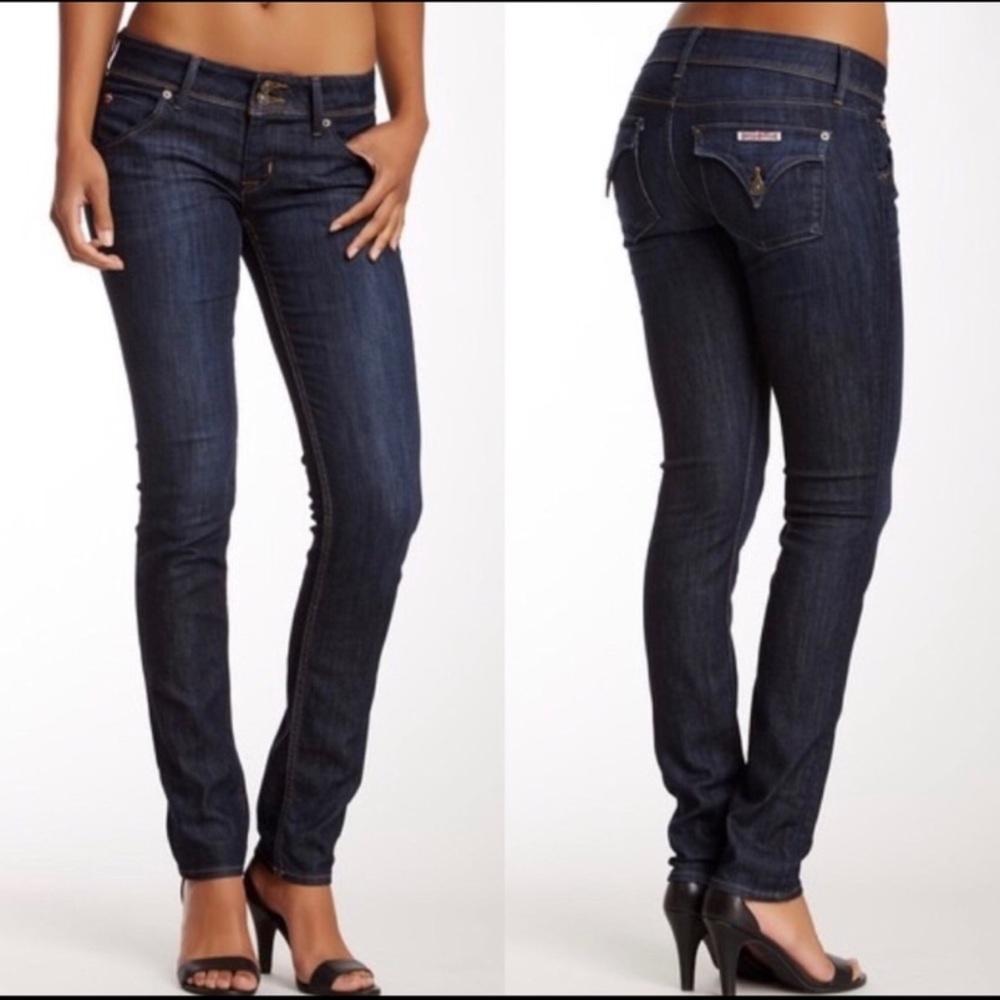 HUDSON Blue Denim Back Pockets in Barn Shade 1 28
